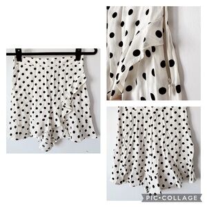 Zara polka dot skort